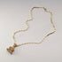 Antique rolled gold ceiling pendant with necklace